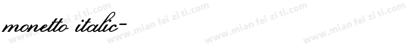 monetto italic字体转换